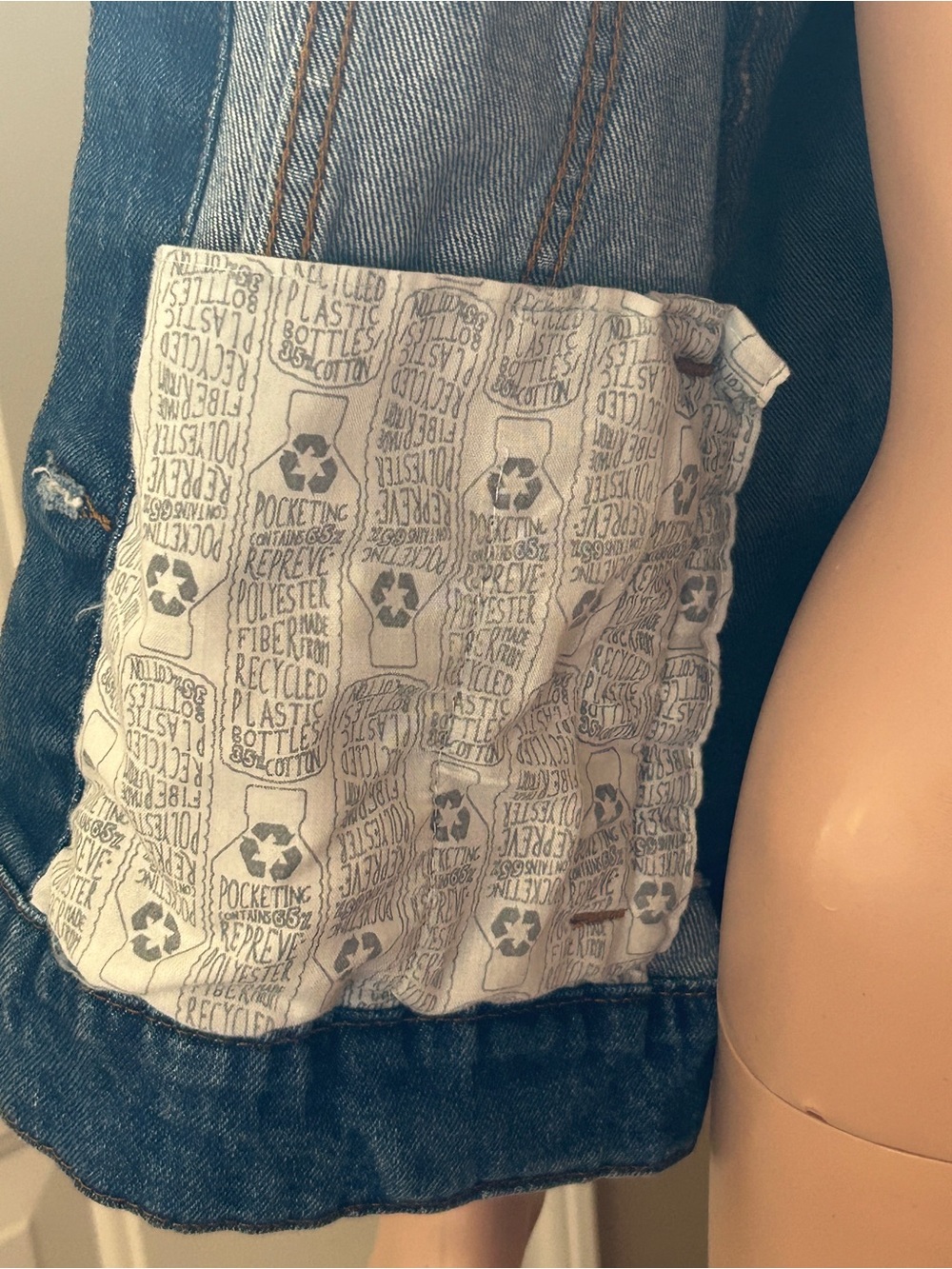 Wild Fable Light Blue Distressed Jean Jacket size M - Picture 5 of 10